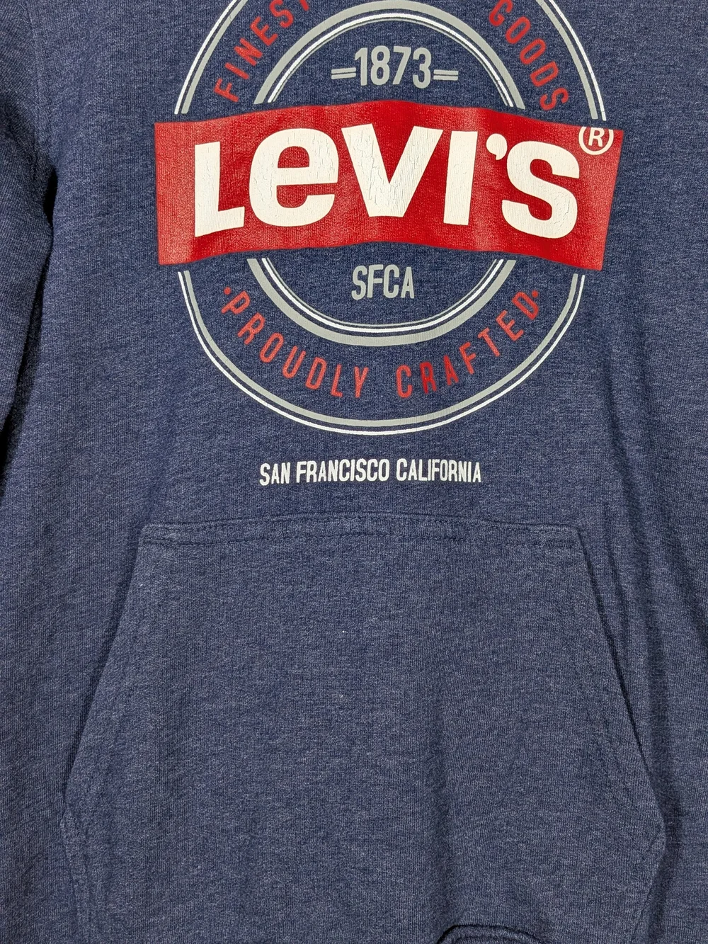 Levi's Men's  SWEATSHIRT BOY WITH SIDE STRIPED HOODING SZ M 10-12 Years